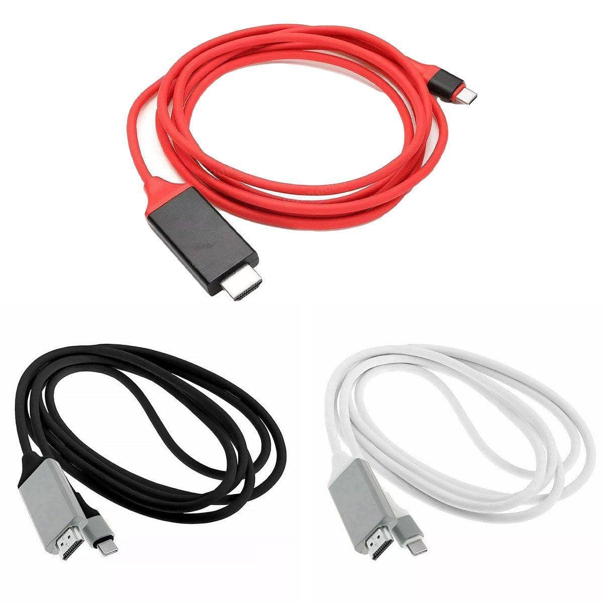 USB-C to HDMI Cable for Android Phones and Tablets, 2 m - White - view 3
