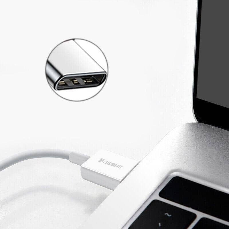 USB to Type-C Fast Charging Cable 66W - White, 2 m - view 4