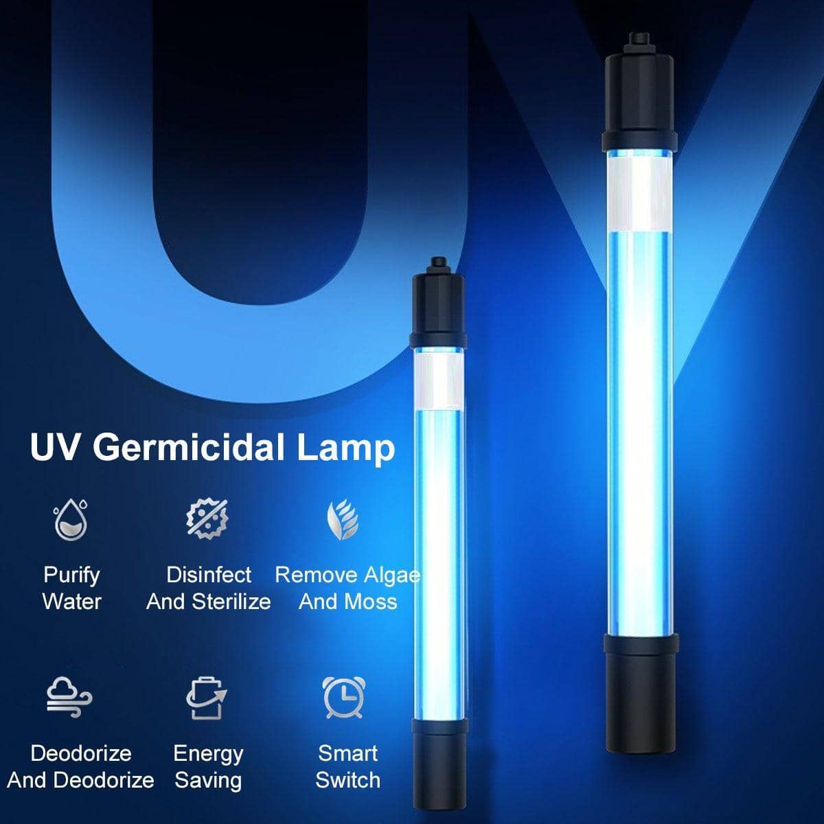 UV Germicidal Lamp for Fish Tank - Single Tube, 7W - view 5