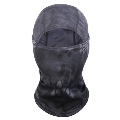 UV Protection Balaclava Face Mask for Skiing and Cycling - Black Camouflage