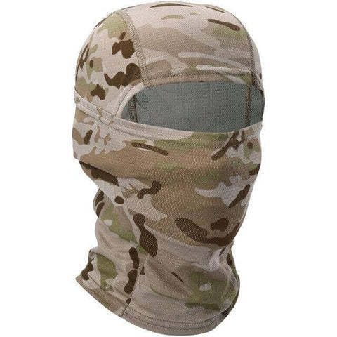 UV Protection Balaclava Face Mask for Skiing and Cycling - Sand Camouflage