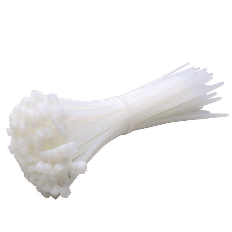 UV Stabilised Nylon Cable Ties (Zip Ties), Pack of 100 - 10 x 400 mm, White - view 3