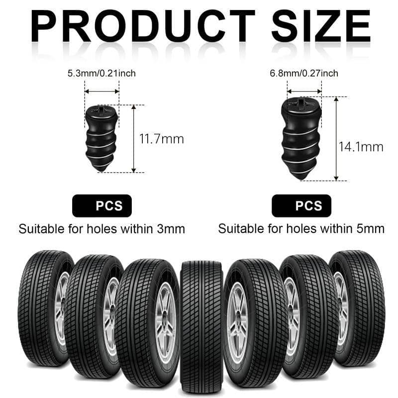Vacuum Tyre Repair Nails - Pack of 20, Small and Large - view 3