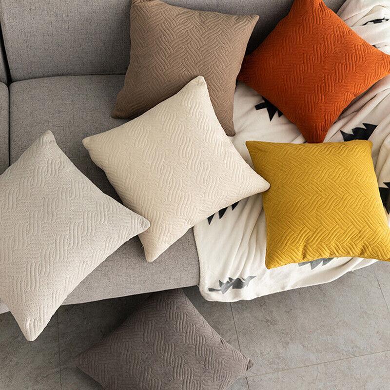 Velvet Cushion Cover 45x45cm Soft Square Pillowcase - Dark Blue - view 3