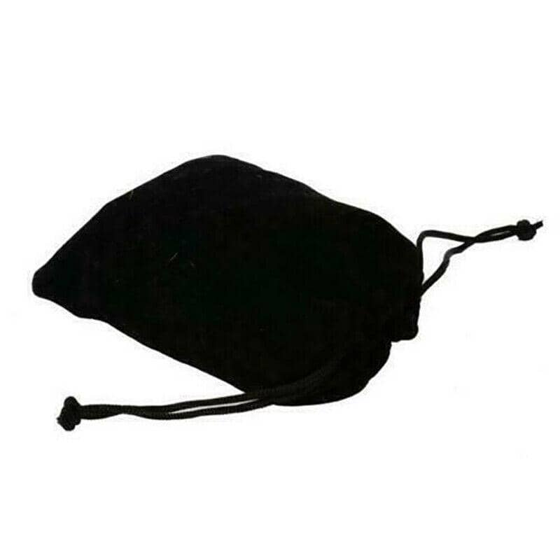 Velvet Drawstring Pouches for Jewellery and Gifts, 5 x 7cm, Pack of 50 - Black