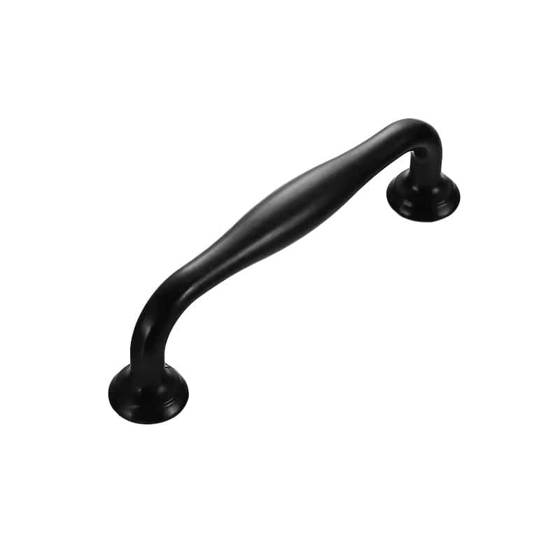 Vintage Black Cabinet Door Pull Handle for Drawers and Wardrobes - 96 mm Hole Spacing