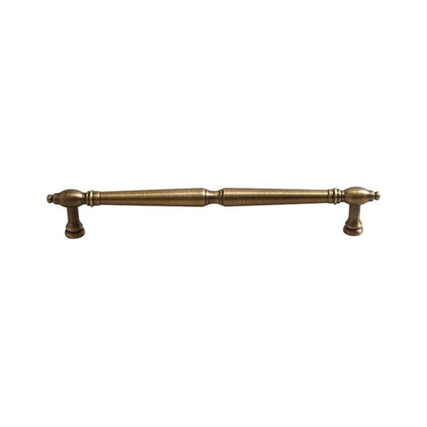 Vintage Cabinet Door Drawer Pull Handle, Antique Brass - Double Hole, 192 mm Hole Spacing