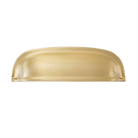 Vintage Cup Drawer Handle, 2 Hole - Gold