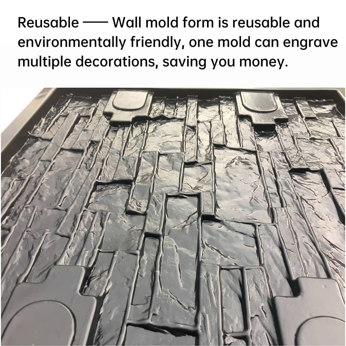 Wall Mould Form Reusable Concrete Mould for DIY Garden Pathway and Paving Stone Patio - view 4