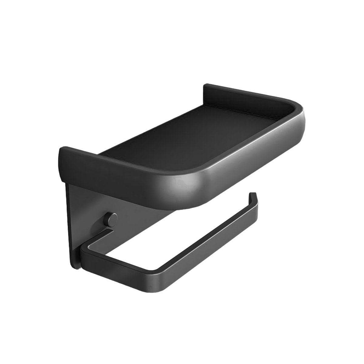 Wall Mounted Bathroom Paper Towel Holder with Top Shelf, Self-Adhesive - view 2