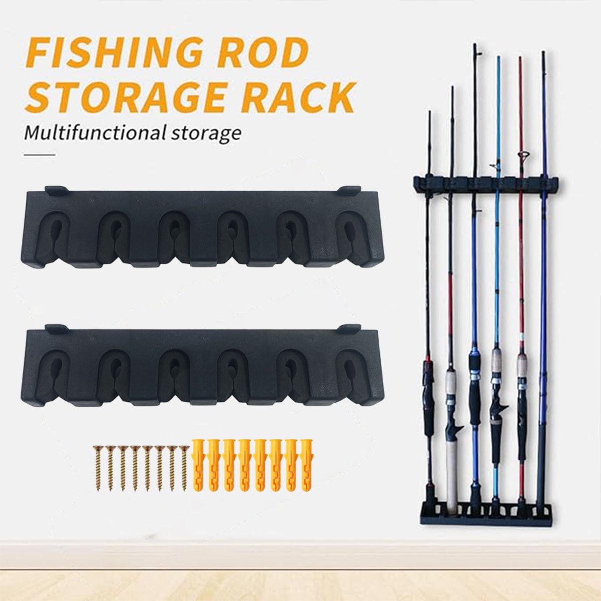 Wall Mounted Fishing Rod Holder Rack, Set of 2 - view 4