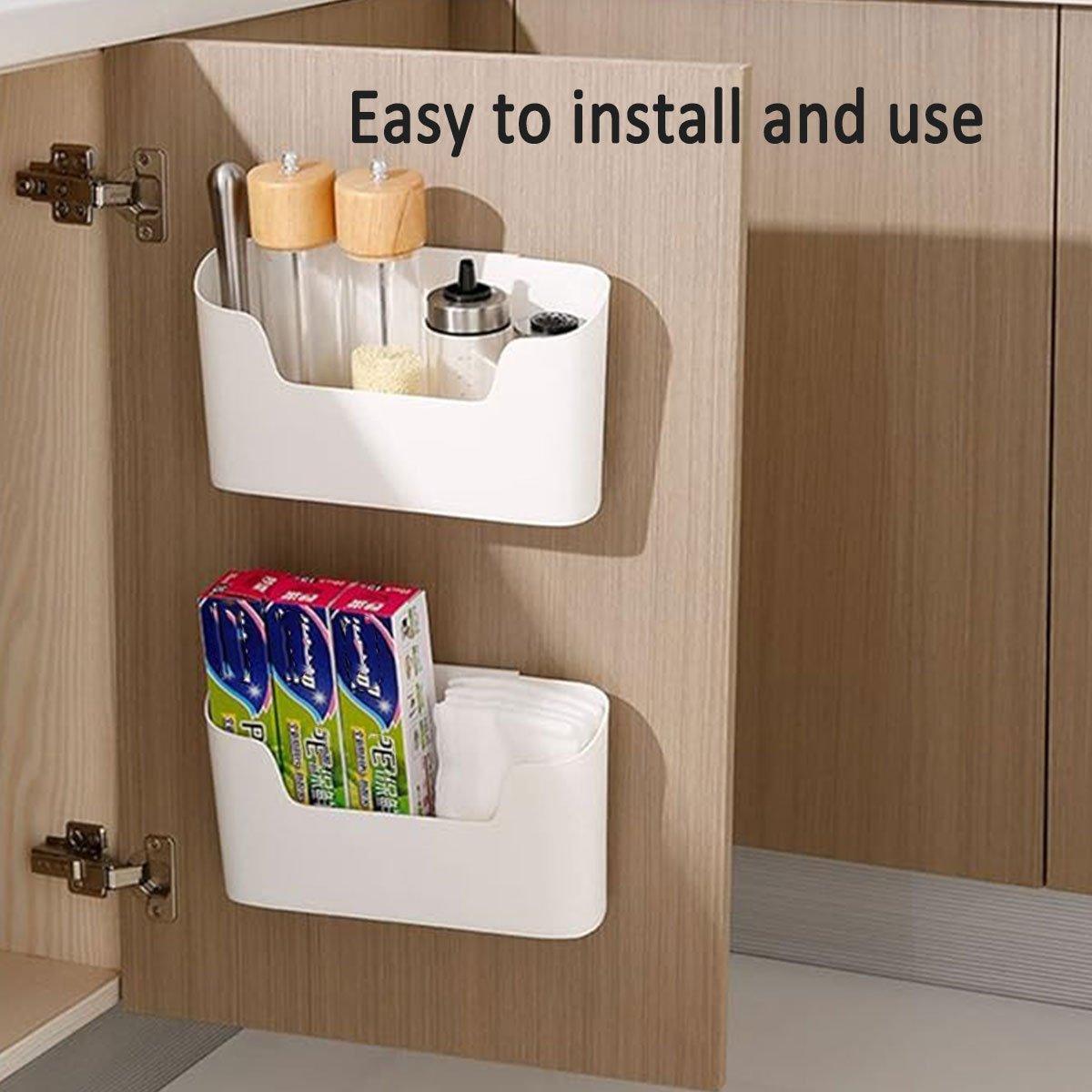Wall Mounted Storage Racks for Kitchen and Bathroom, Set of 2 - view 5