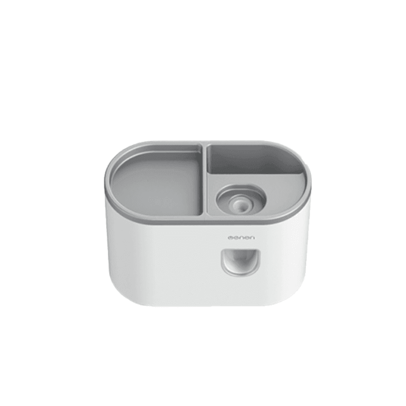 Wall Mounted Toothbrush Holder ABS with Adhesive Mount - 1 Cup