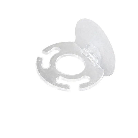 Wall Mounted Toothbrush and Toothpaste Holder with Suction Cup - Clear