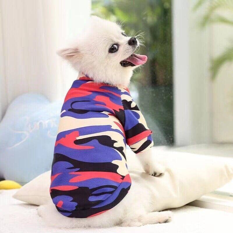 Warm Pet Dog Sweater - Mustard Yellow Duck Print, Size L (Chest 45 cm) - view 5