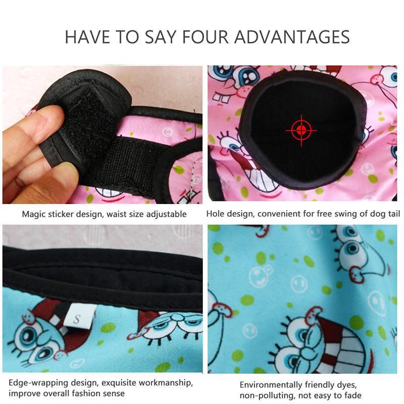 Washable Female Dog Nappy Pants - Pink, Size XS (Chest 35-45 cm) - view 7