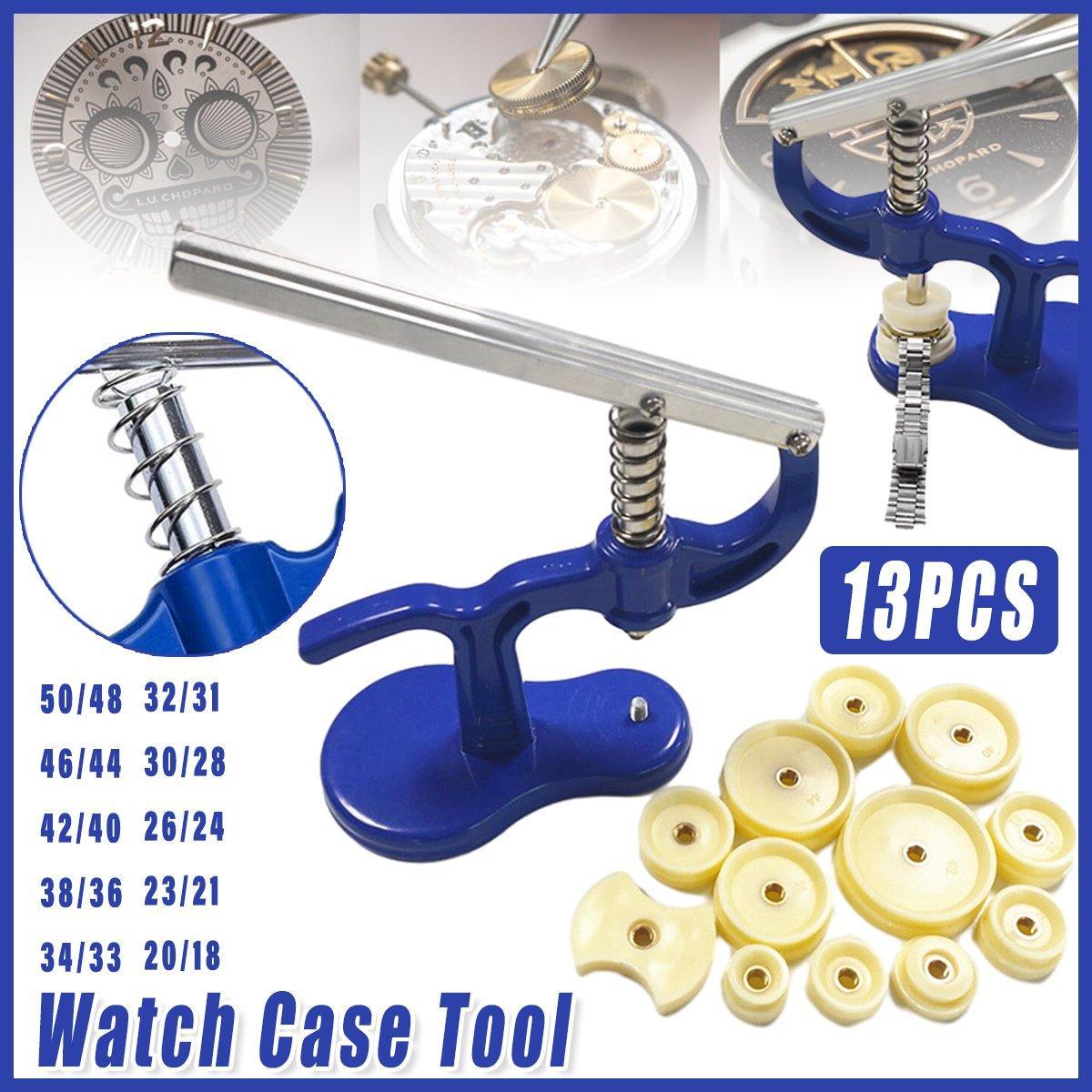 Watch Case Back Press Kit with 12 Dies for Watch Repair