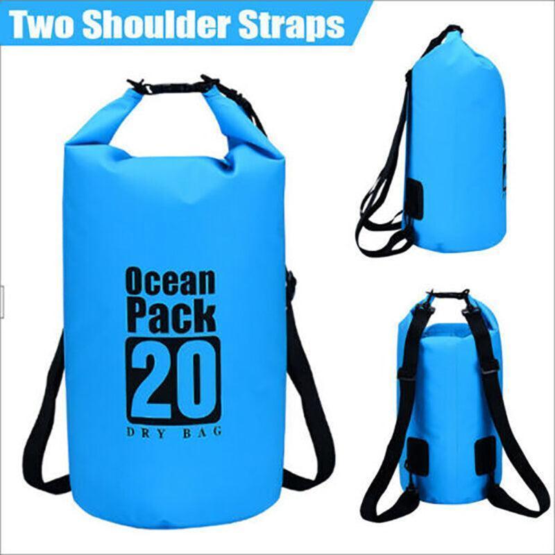 Waterproof Dry Bag for Fishing, Camping and Canoeing - Dark Blue, 2L - view 5