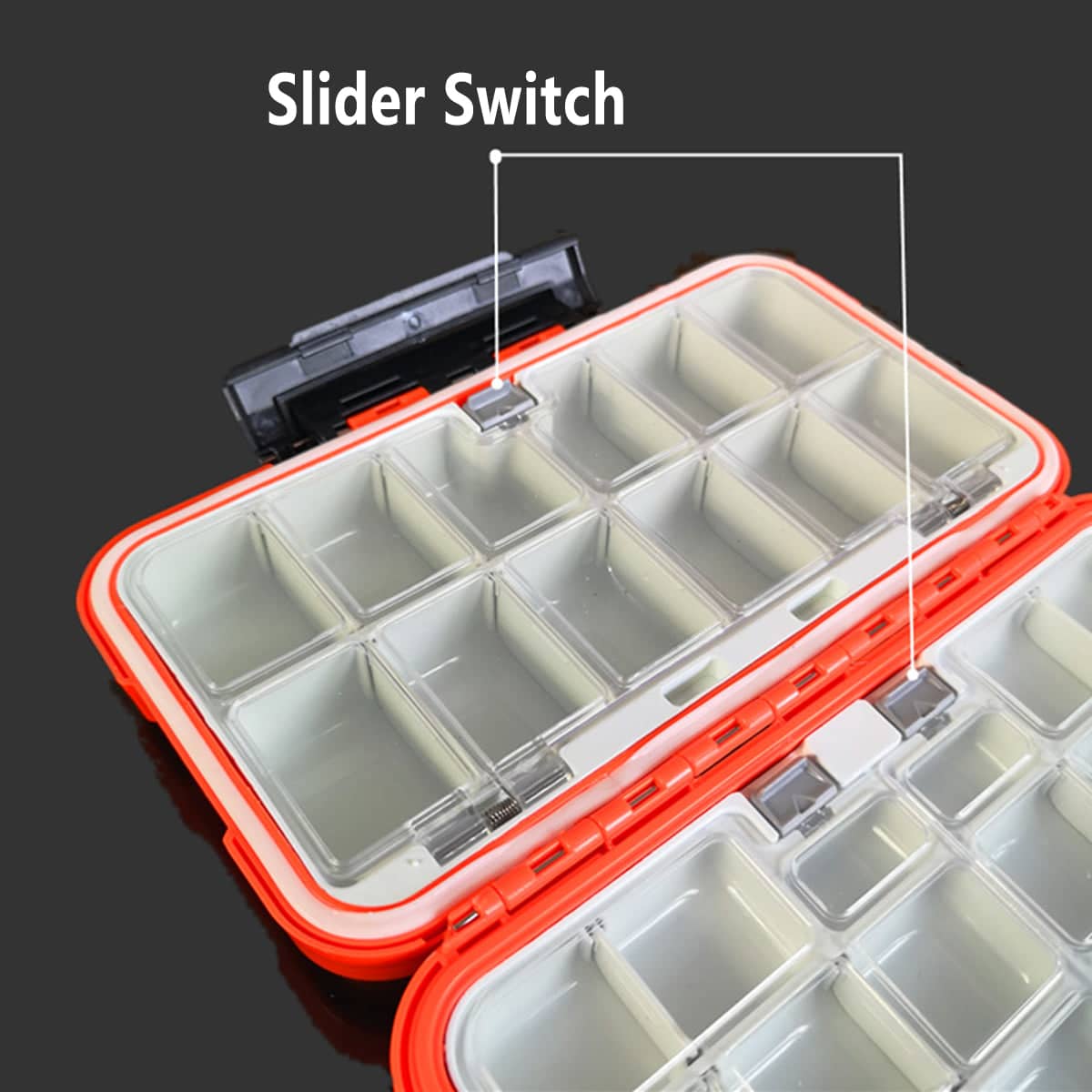 Waterproof Fishing Tackle Box with 30 Compartments - view 4