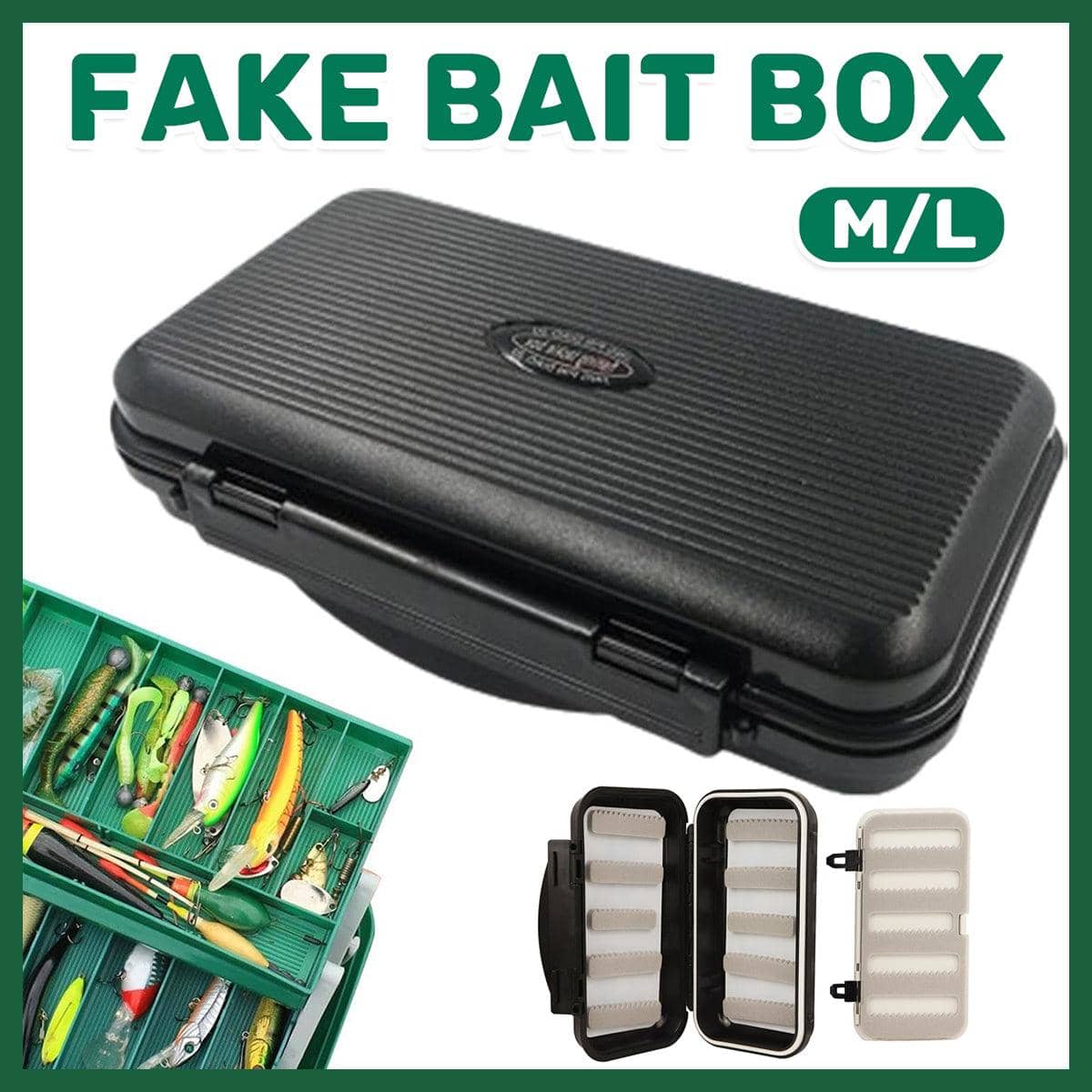Waterproof Fishing Tackle Box for Artificial Bait - Size M, 16.8 x 9 x 4.5 cm - view 2