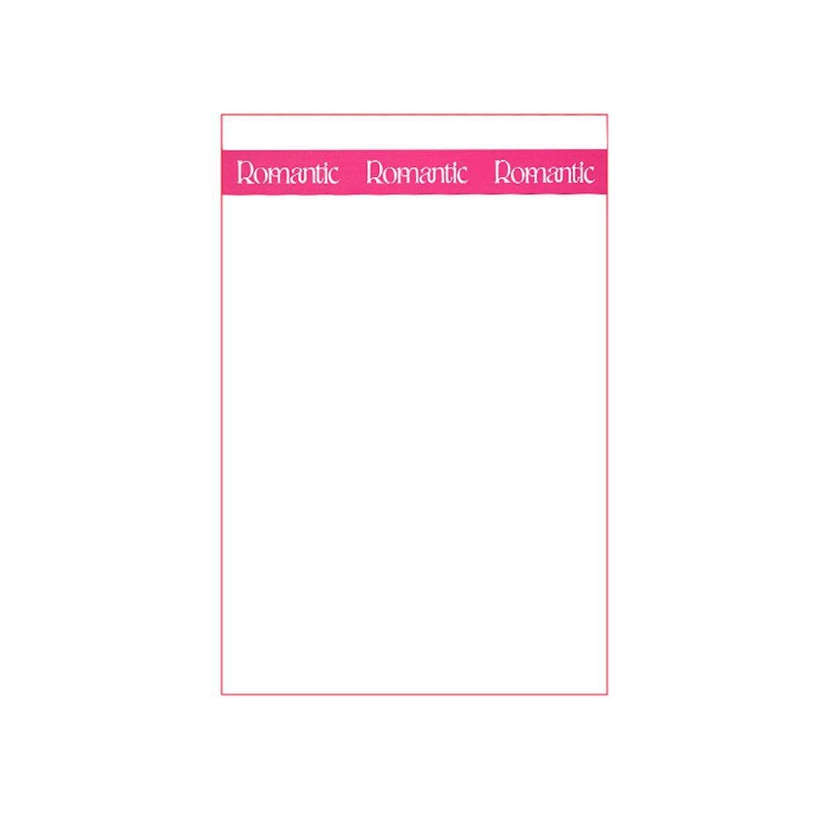 Waterproof Flower Wrapping Paper, 100 Sheets - Pink Romantic Band Print