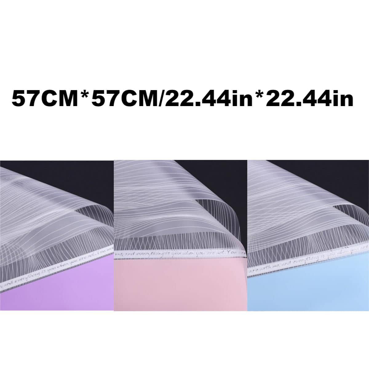 Waterproof Flower Wrapping Paper, 57 x 57 cm Sheets, Pack of 20 - Light Blue - view 3