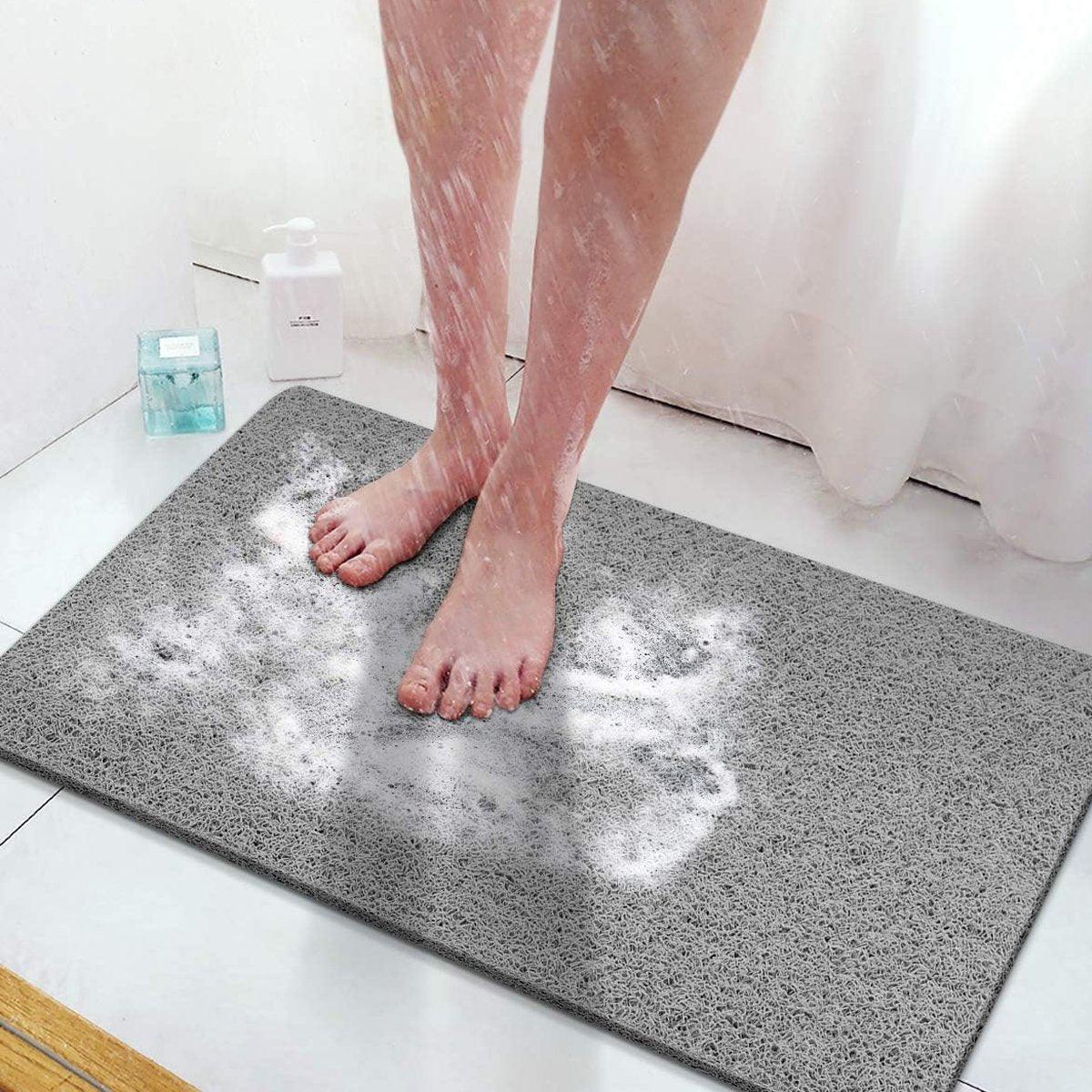Waterproof Non-Slip Bathroom Shower Mat Large 60 x 80cm - Cream - view 14