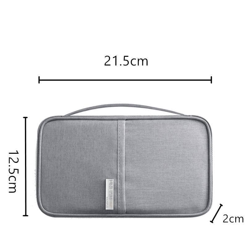 Waterproof RFID Passport Holder Travel Wallet - Pink - view 4