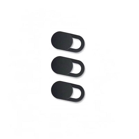 Webcam Cover Slide for Laptop Camera - Ultra Thin Privacy Protection, Black, Pack of 3