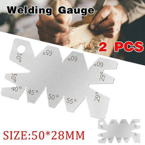 Welding Gauge 8 Angle Centre Thread Gauge, Metric and Whitworth, Pack of 2
