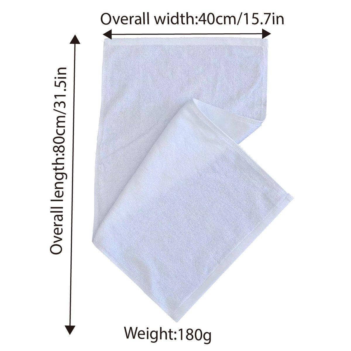 White Cotton Hotel Face Towels 80 x 40 cm, Pack of 6 - Patternless, 200 g - view 3