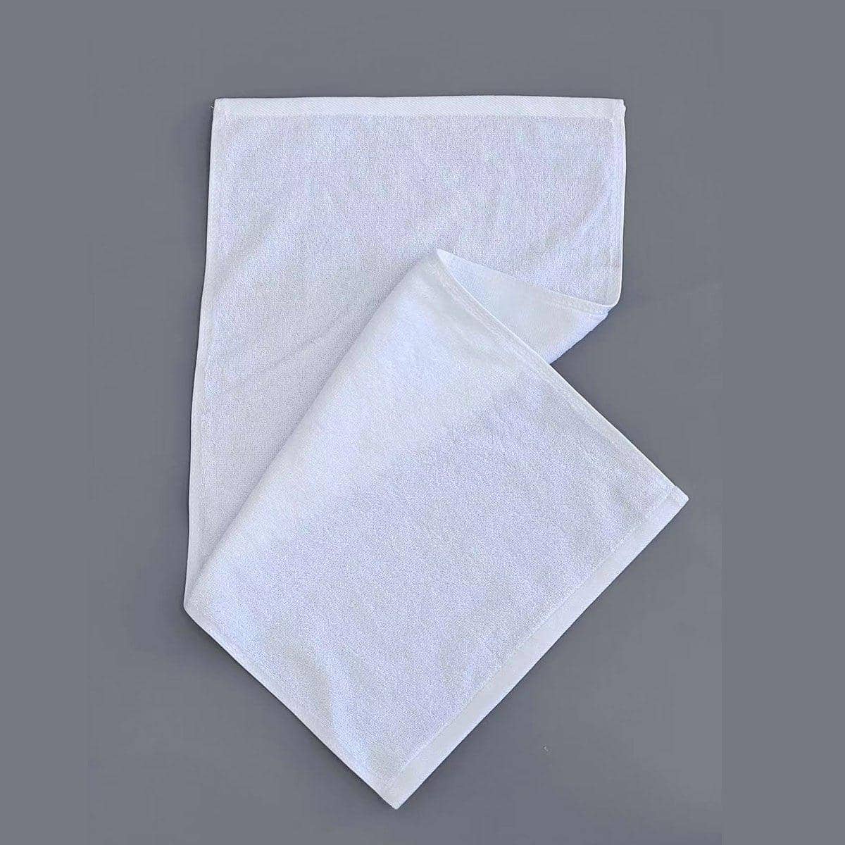 White Cotton Hotel Face Towels 80 x 40 cm, Pack of 6 - Pearl Satin, 180 g - view 5