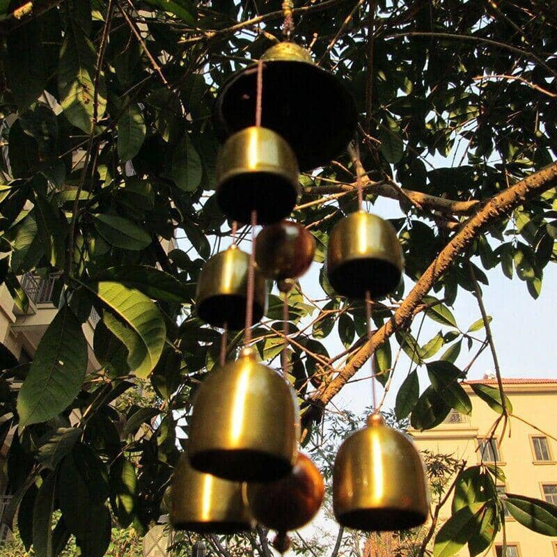 Wind Chimes 48 cm Alloy with Dragon and Phoenix Design - view 5