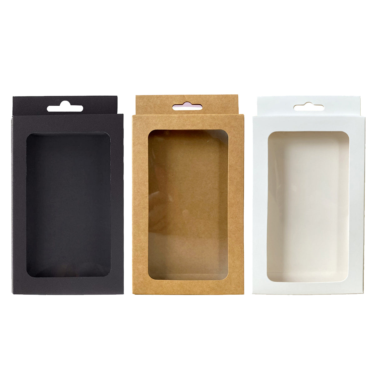 Window Gift Boxes with Hanging Tabs Pack of 50 - Kraft - view 3