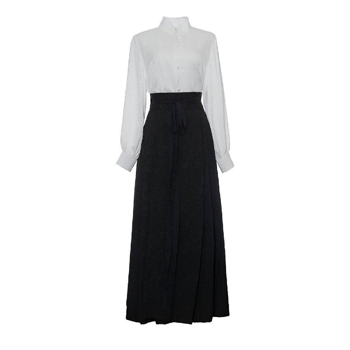 Women's Hanfu Two-Piece Set with Long Skirt - Size S (Bust 98 cm)