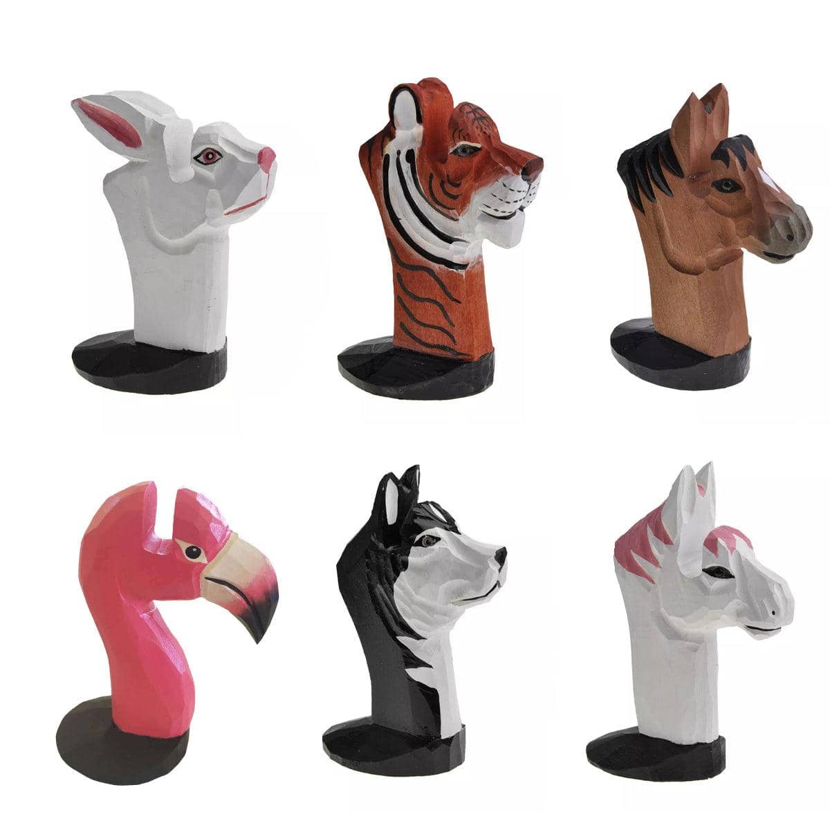 Wooden Animal Eyeglasses Holder - White Rabbit - view 3