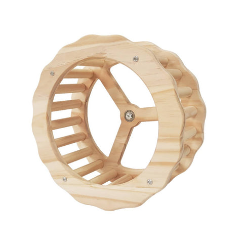 Wooden Bird Toy with Quiet Bearings - Running Wheel