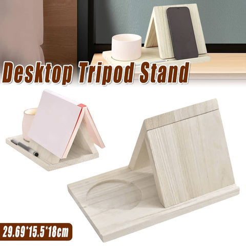Wooden Desktop Book Shelf with Mug and Pen Holder, Owl Design