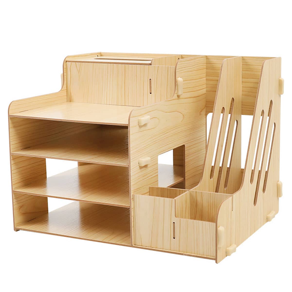 Wooden Desktop File Organiser for Office and Home, Document Storage Rack - view 2