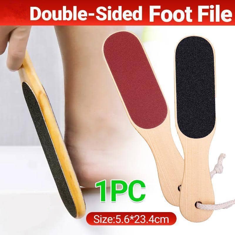 Wooden Double-Sided Foot File - 23.4cm