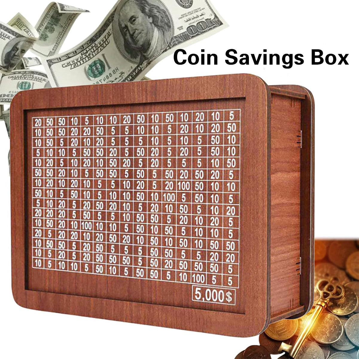 Wooden Piggy Bank with Savings Counter - 3000 - view 10