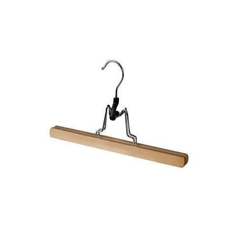 Wooden Skirt and Trouser Clips - Light Wood, Pack of 5