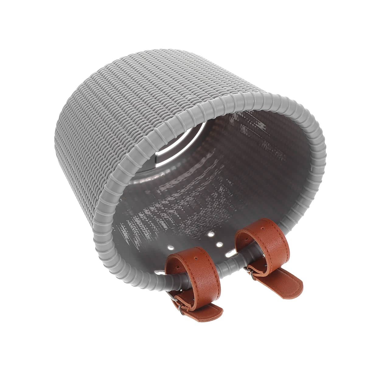 Woven-Style Handlebar Bike Basket for Small Bicycles - Grey - view 4