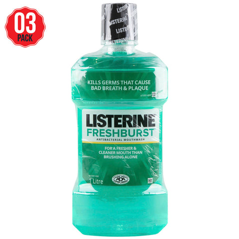 Listerine Freshburst 3 x 1L - SuperSaverAU - view 1