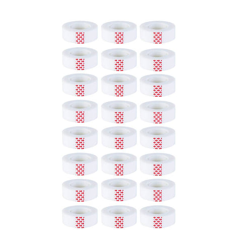 Writable Invisible Tape Hand Tear Rolls, 24 Pack - 1.8 cm x 25 m