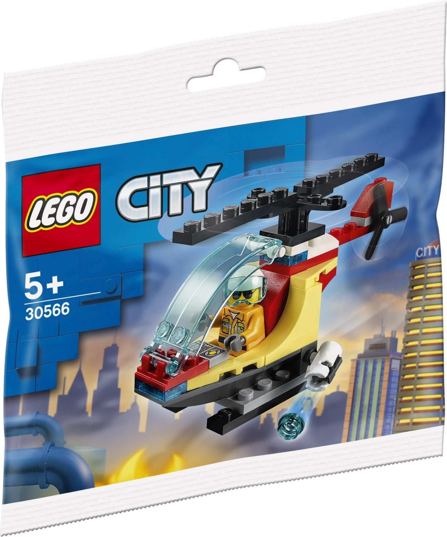 LEGO 30566 Fire Helicopter: City Rescue with Water Cannon