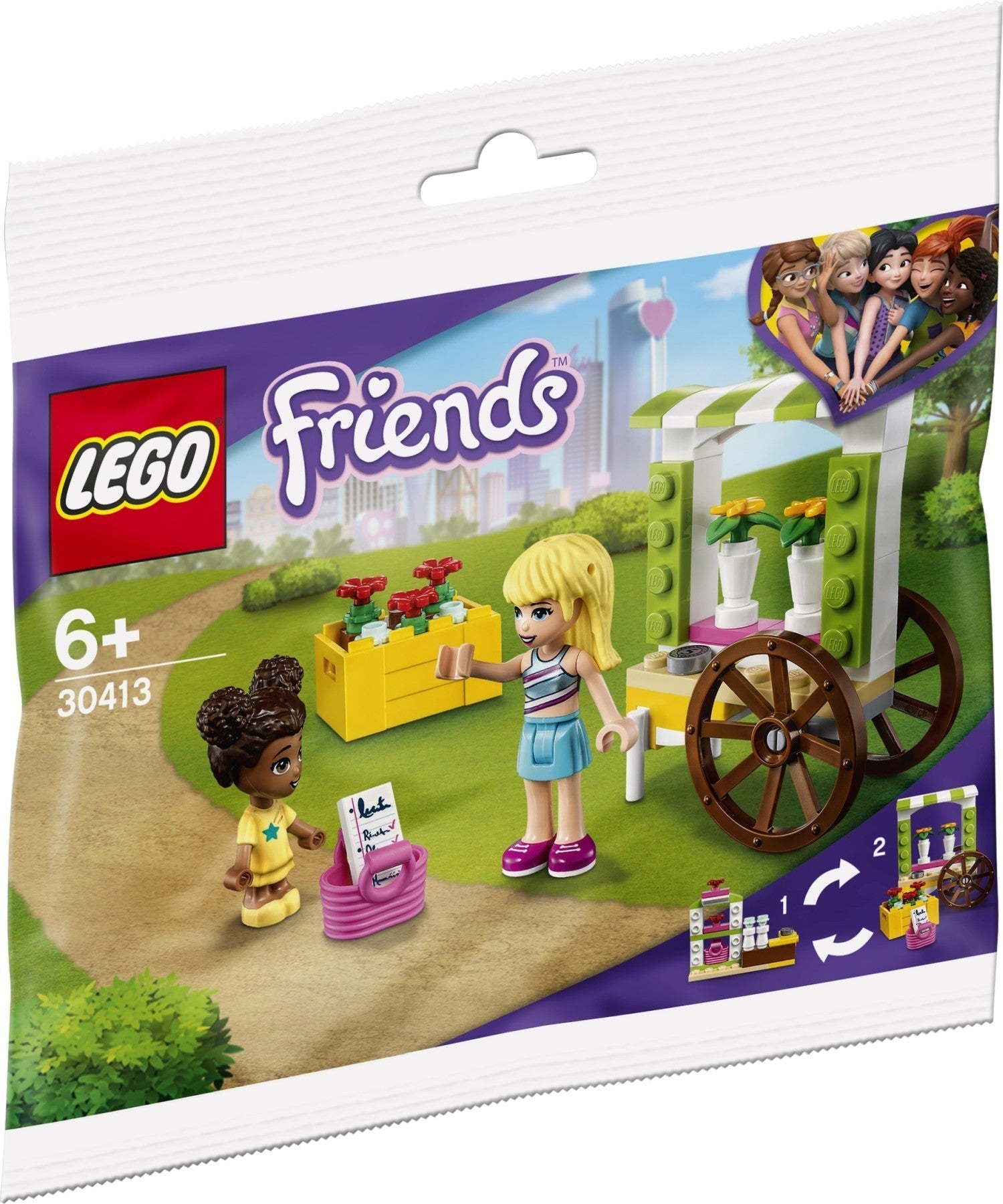 LEGO 30413 Friends Flower Cart Polybag - SuperSaverAU - view 1