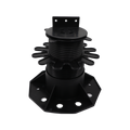 Builders Edge Bigfoot XL Adjustable Pedestal Feet 70-170mm Black Plastic Decking Support