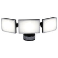 Brilliant 45W Black Fortress Triple Security Light - 3000 Lumens - Adjustable - Black - SuperSaverAU - view 2