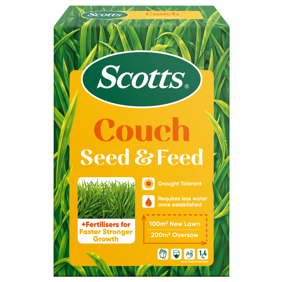 Scotts Lawn Builder Couch Lawn Seed 1.4kg Seed + Fertiliser Benefits - SuperSaverAU - view 1